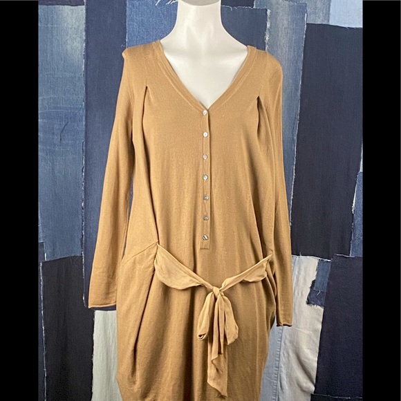 Hoss Intropia Knitted Midi Sweater Dress Sz L - Picture 8 of 8
